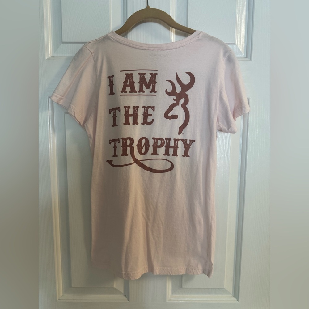 Browning Cream T-Shirt with Brown Logo